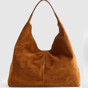 Madewell Mylie Large Shoulder Bag in Italian Suede